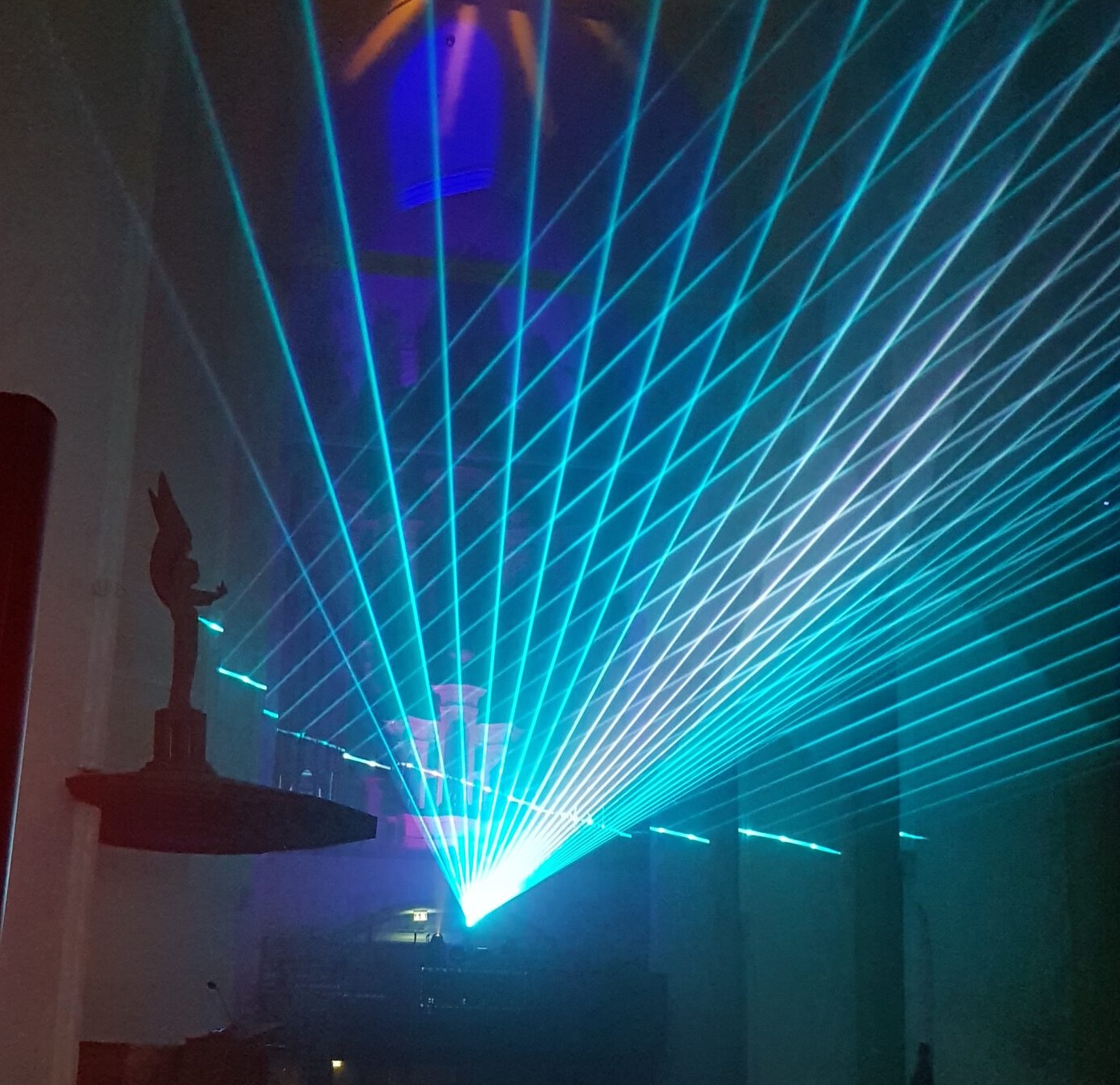 Lasergottesdienst in der Heiligen Nacht