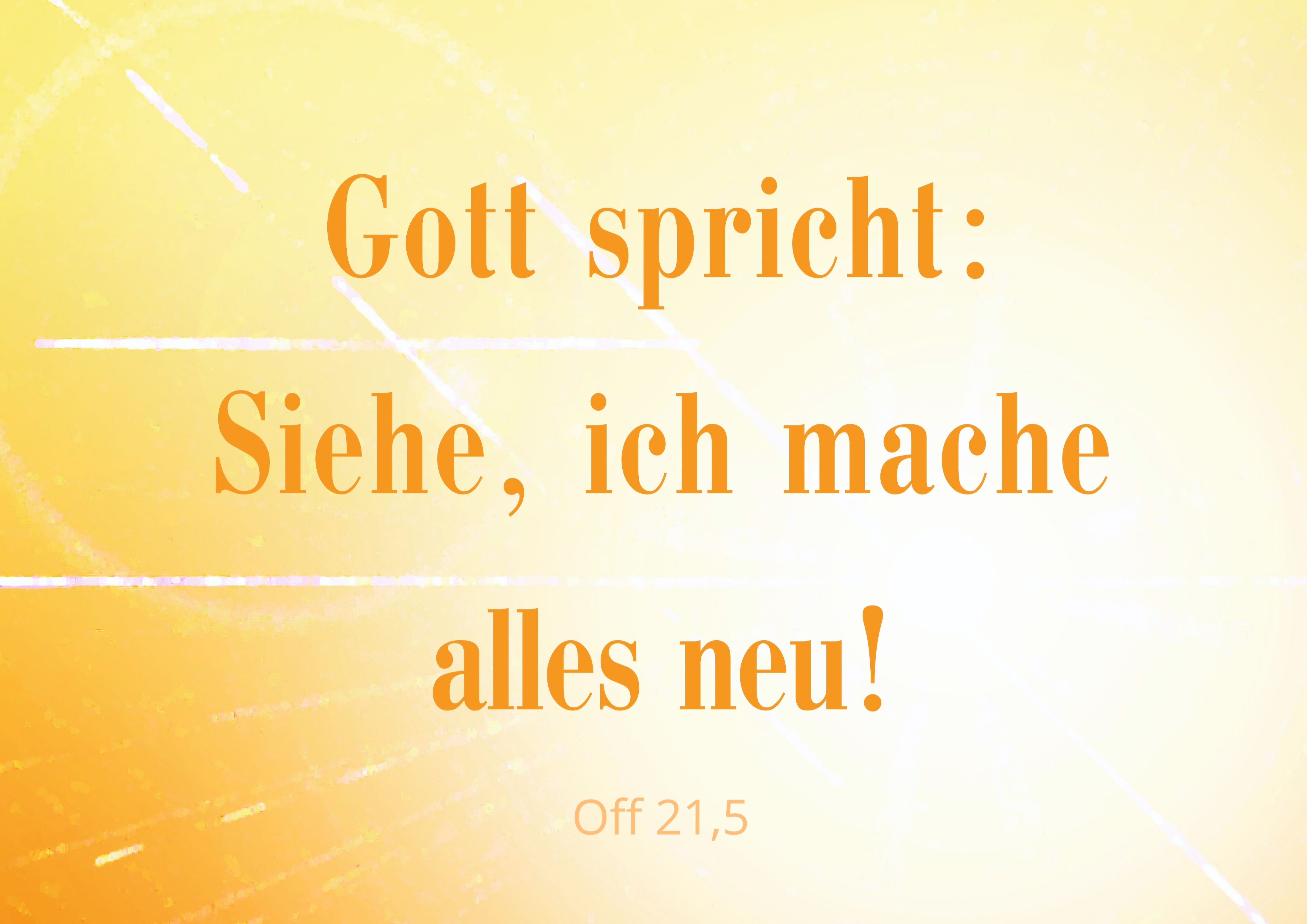 Gottesdienst zum Neuen Jahr