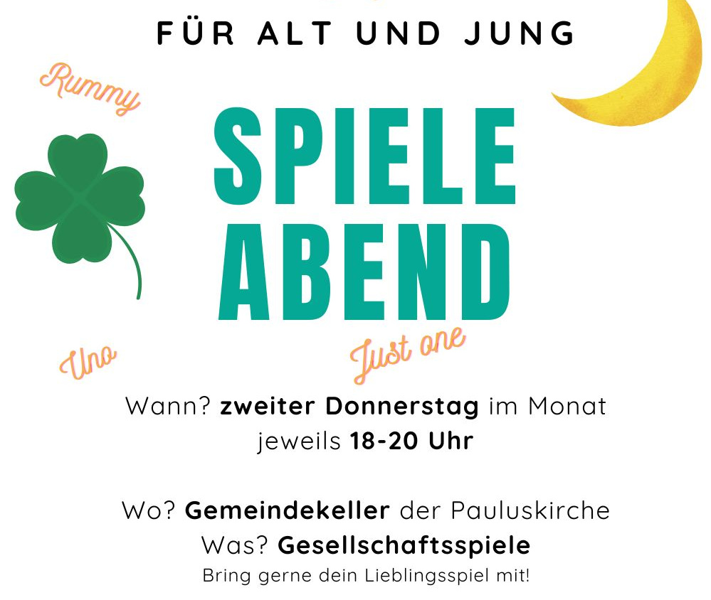 Spieleabend im Gemeindekeller