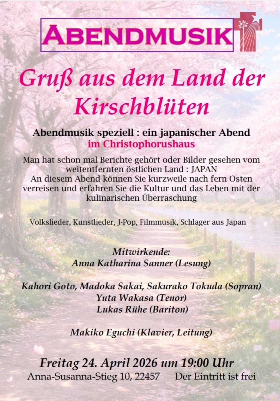 Abendmusik im Christophorushaus: Ein japanischer Abend