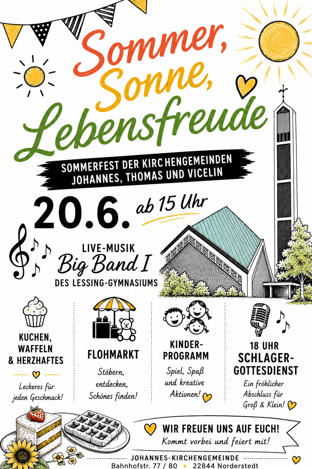 Schlagergottesdienst & Sommerfest