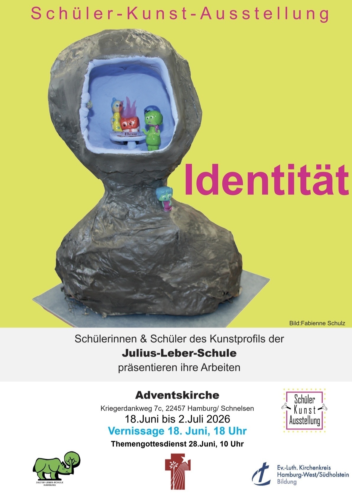 Themengottesdienst: Schüler*innen-Kunst-Ausstellung in der Adventskirche (Hamburg-Schnelsen)