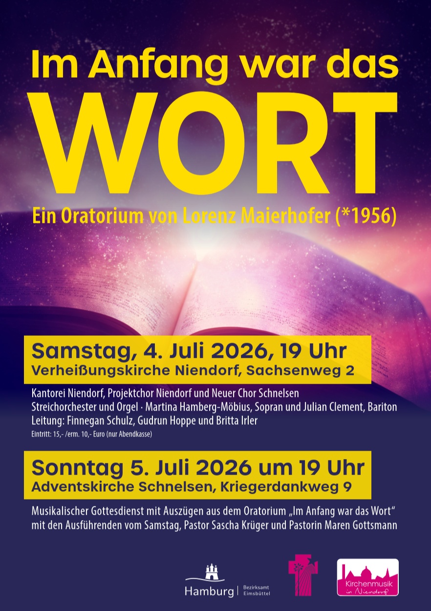 Musikalischer Abendgottesdienst: Im Anfang war das Wort - Oratorium von Lorenz Maierhofer