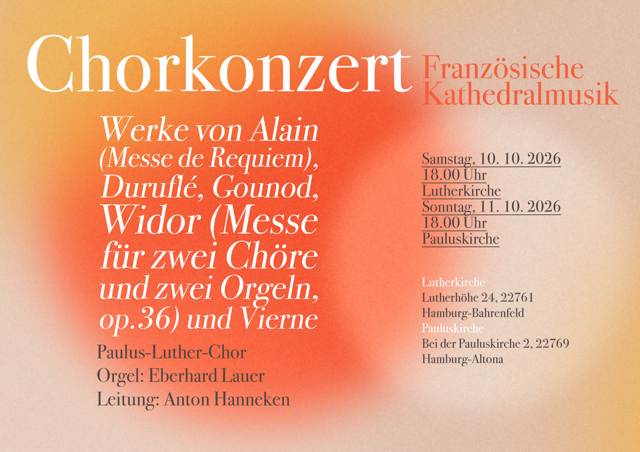Chorkonzert in der Lutherkirche