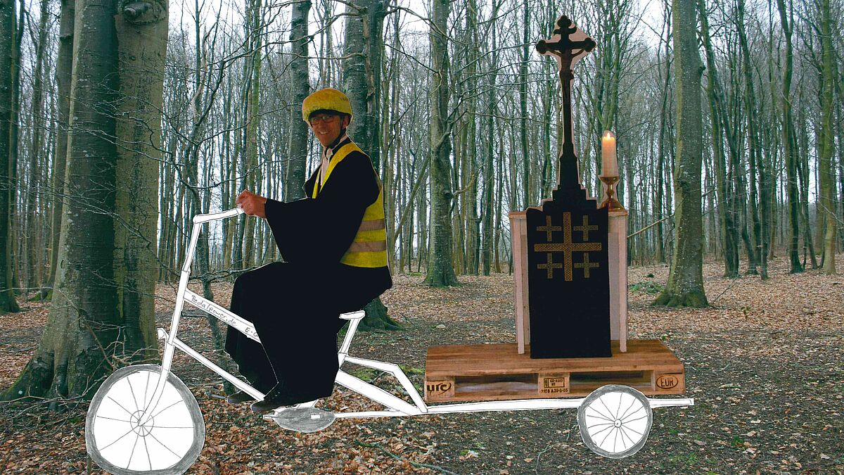 Auch als mobile Kirche wäre so ein Lastenrad geeignet, findet Pastor Reinfeld