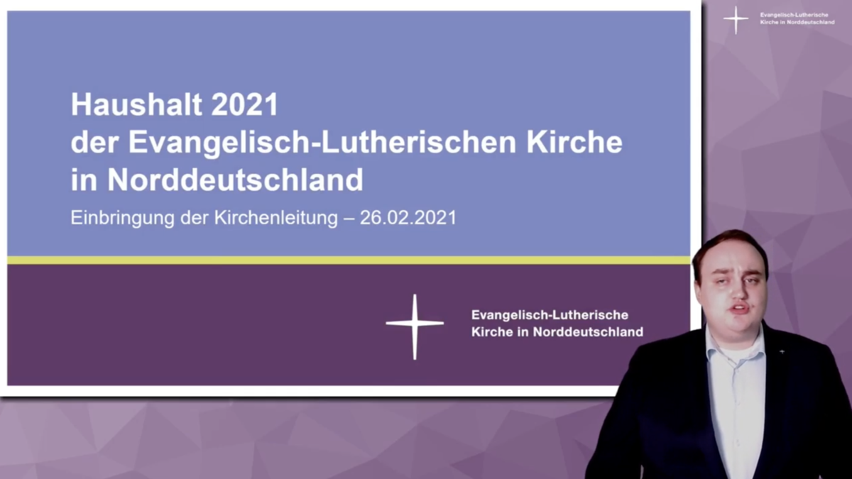 Malte Schlünz stellt den Haushaltsplan 2021 im Livestream vor