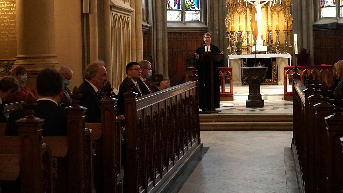 Der ökumenische Gottesdienst vor der ersten Sitzung des neuen Landtags MV. Traditionell wird in ihm um Gottes Segen für die Arbeit der Abgeordneten gebeten. 