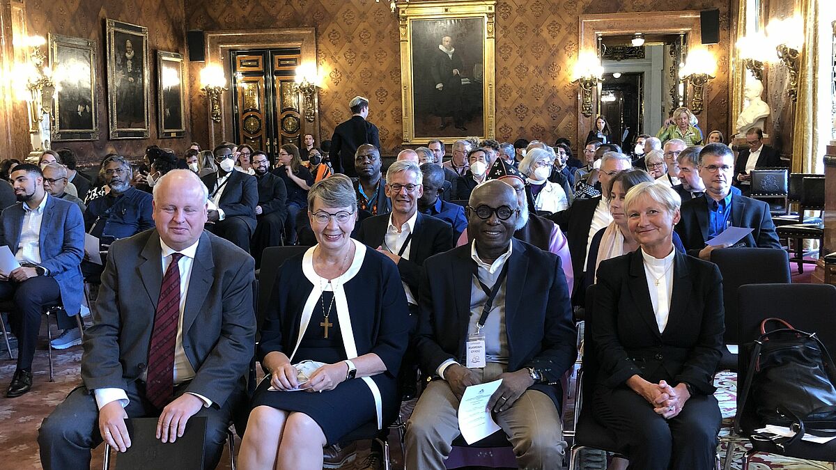 Die Gäste der Fachkonferenz wurden am Montagabend im Hamburger Rathaus empfangen.