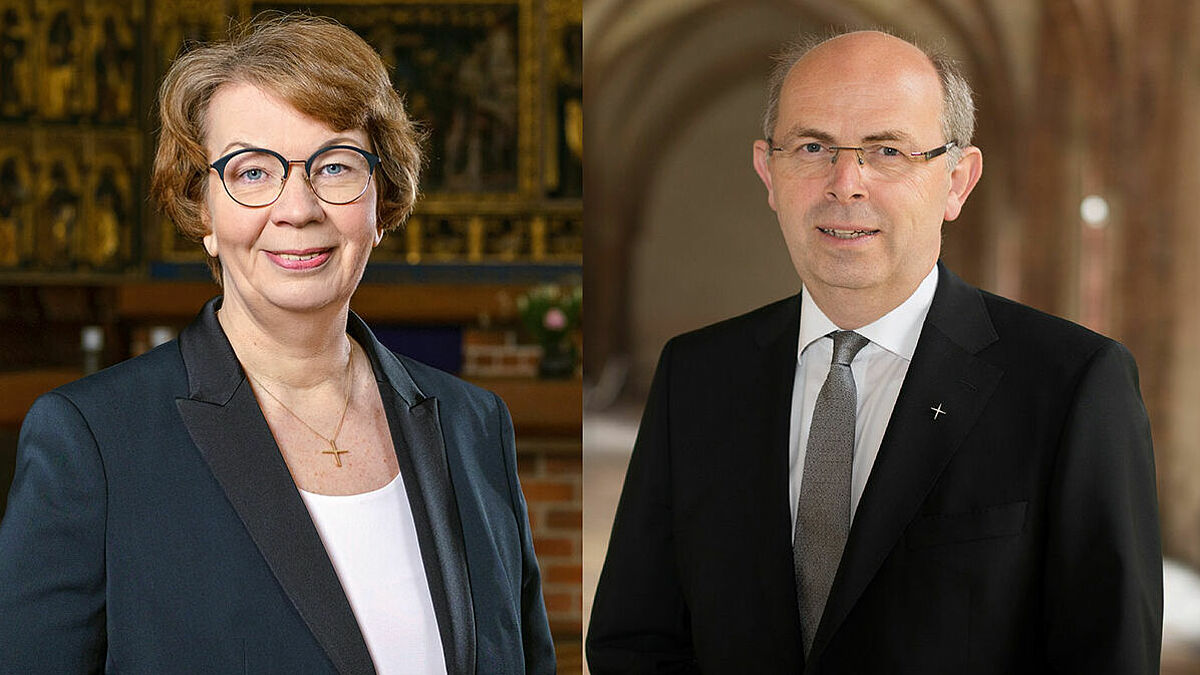 Landesbischöfin Kristina Kühnbaum-Schmidt und Bischof Gothart Magaard