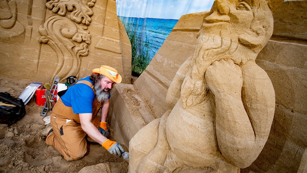 Aus Sand gebaut: Hier nimmt der Teufel Formen an. 