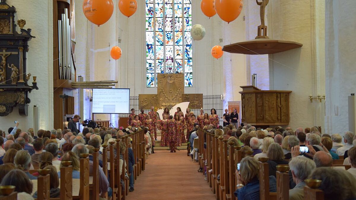 Ökumenischer Gottesdienst anlässlich des G20-Gipfels in der Hamburger Hauptkirche St. Katharinen am 8. Juli 2017