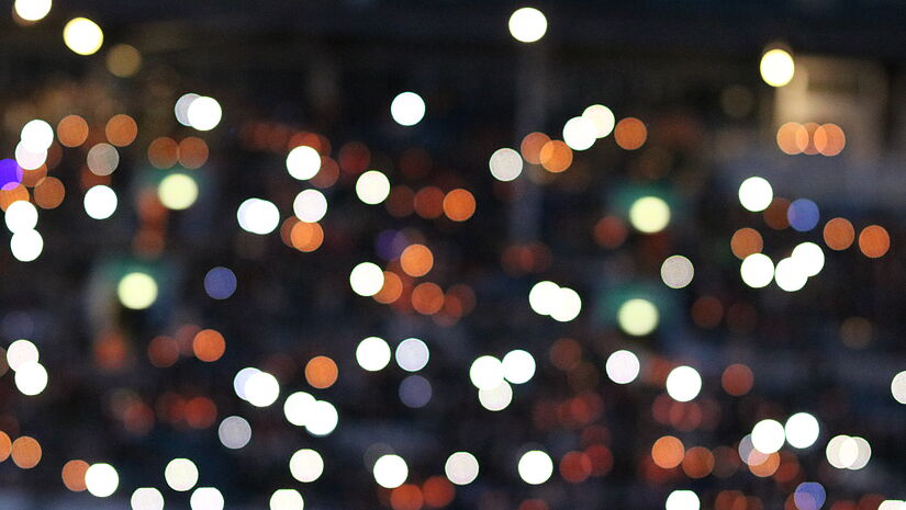 Lichter im Ostseestadion 