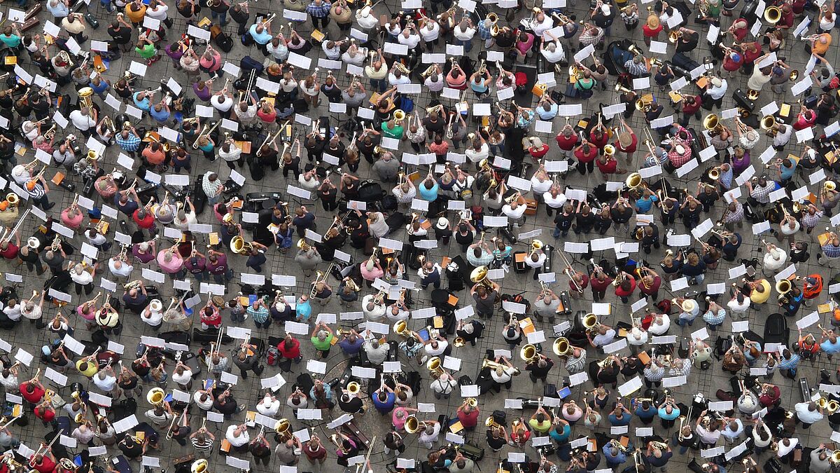 Zum weltweit größten Posaunentreffen werden rund 25.000 Blechbläser erwartet.