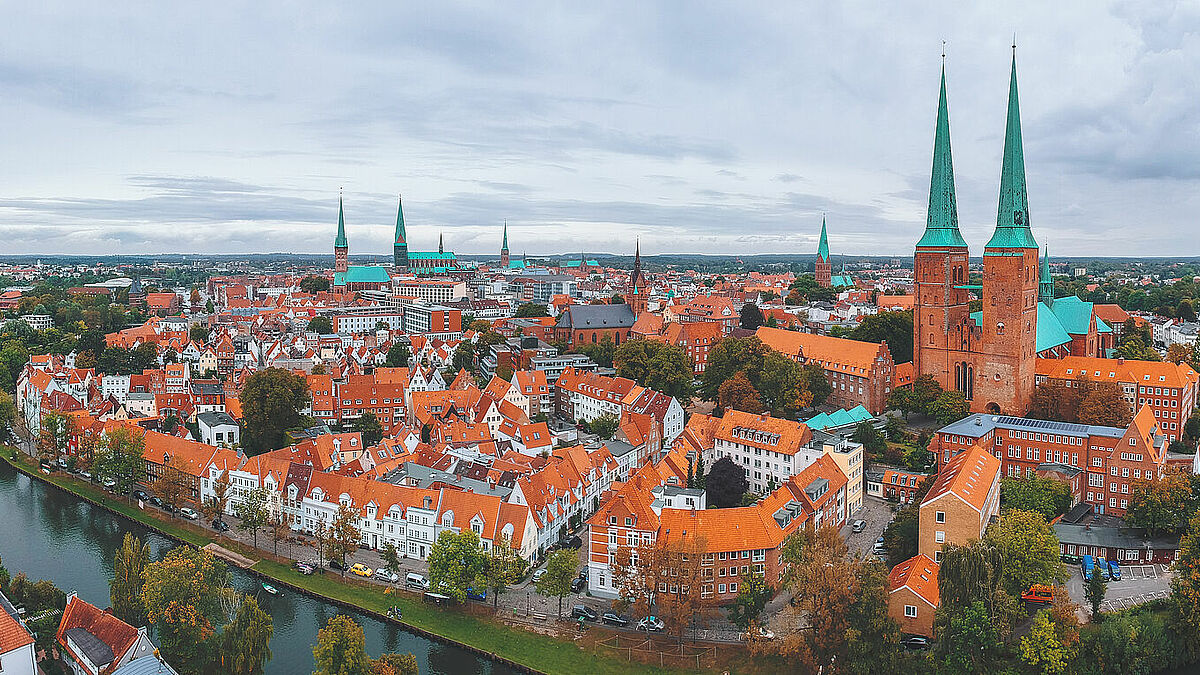 Blick auf die Lübecker Innenstadt