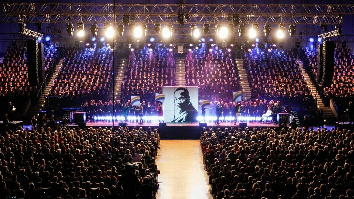 „I have a dream“:  In einer Mischung aus Gospel, Rock’n’Roll, Motown und Pop erzählt das neue Chormusical Martin Luther King die Geschichte des Baptistenpastors und Friedensnobelpreisträgers.