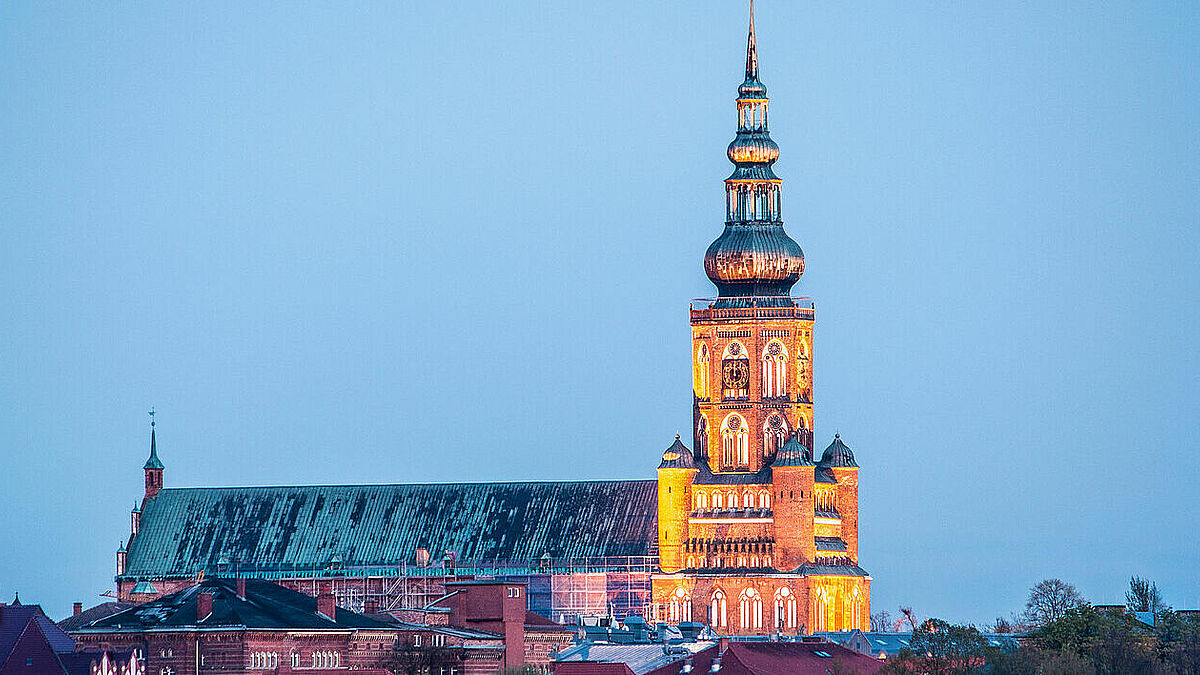 Der Ort der Bischofswahl: Der Dom St. Nikolai in Greifswald.