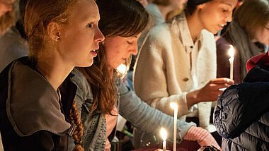 Bei der „Nacht der Lichter”, ein Gebet mit den Brüdern aus Taize (Archiv, 2018)