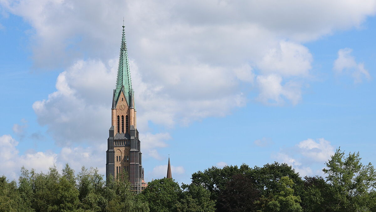 Schleswiger Domturm nach der Sanierung im Spätsommer 