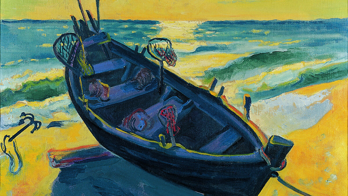 Max Pechstein und sein "Boot bei aufgehender Sonne" von 1949