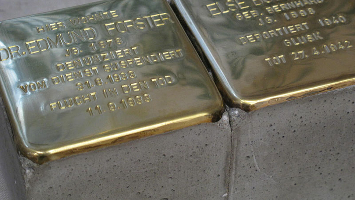 Die beiden neuen Stolpersteine